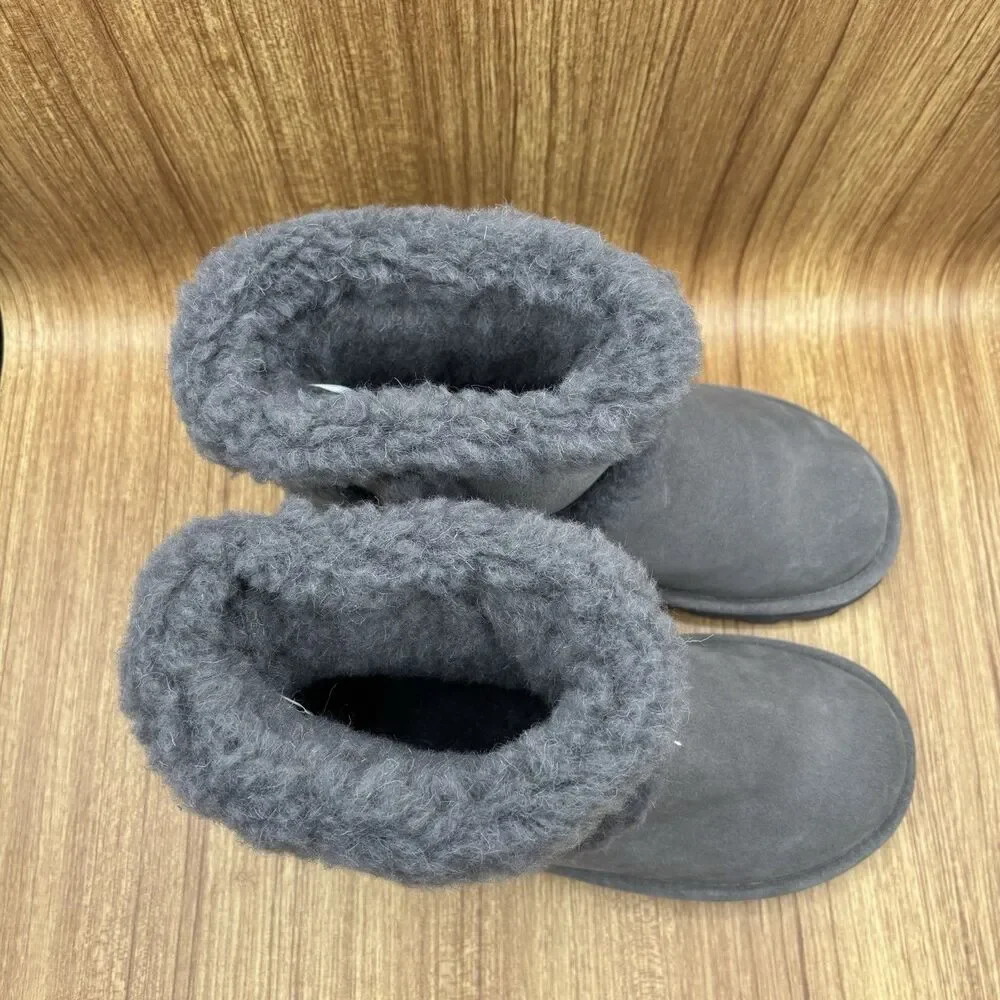 Bearpaw Kate Suede Boot With Rain And Stain‎ Repellent Gray Women’s Size 10 NEW